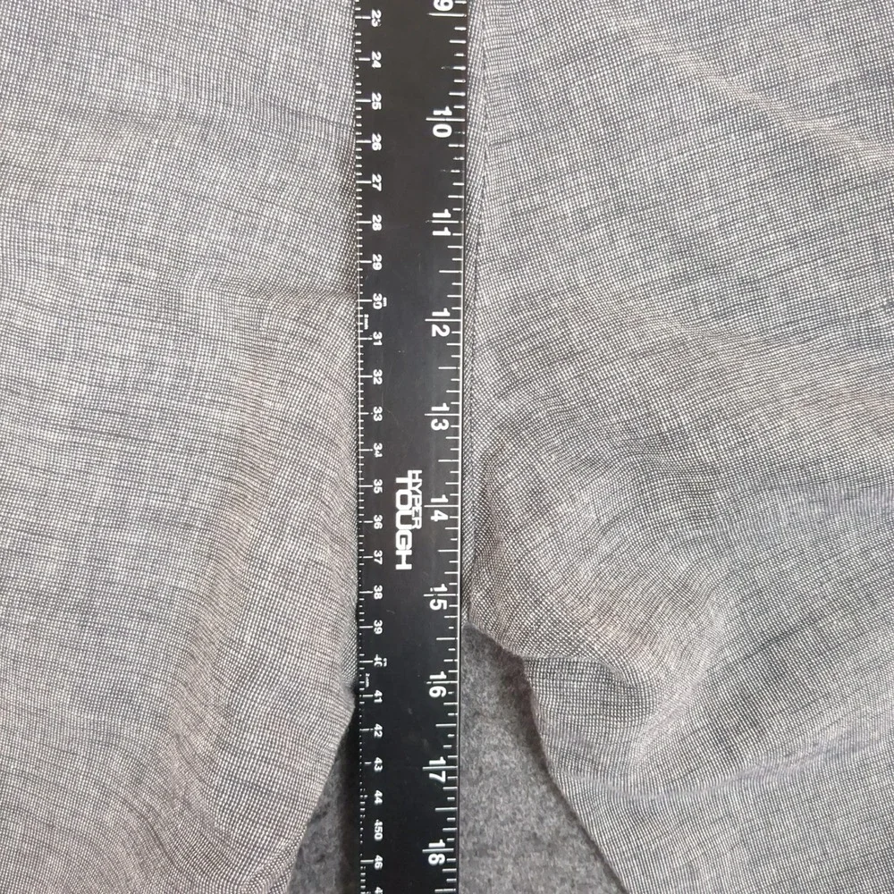 Banana Republic Aiden Fit Mens 36x32 Gray‎ Linen Blend Slim Chino Pants Slacks